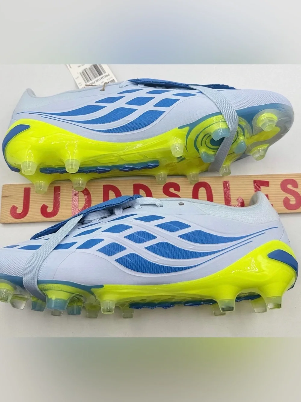 Adidas Predator Pro Fold Over Tongue AG Crystal Sky Blue Soccer JR7867 Men 8.5